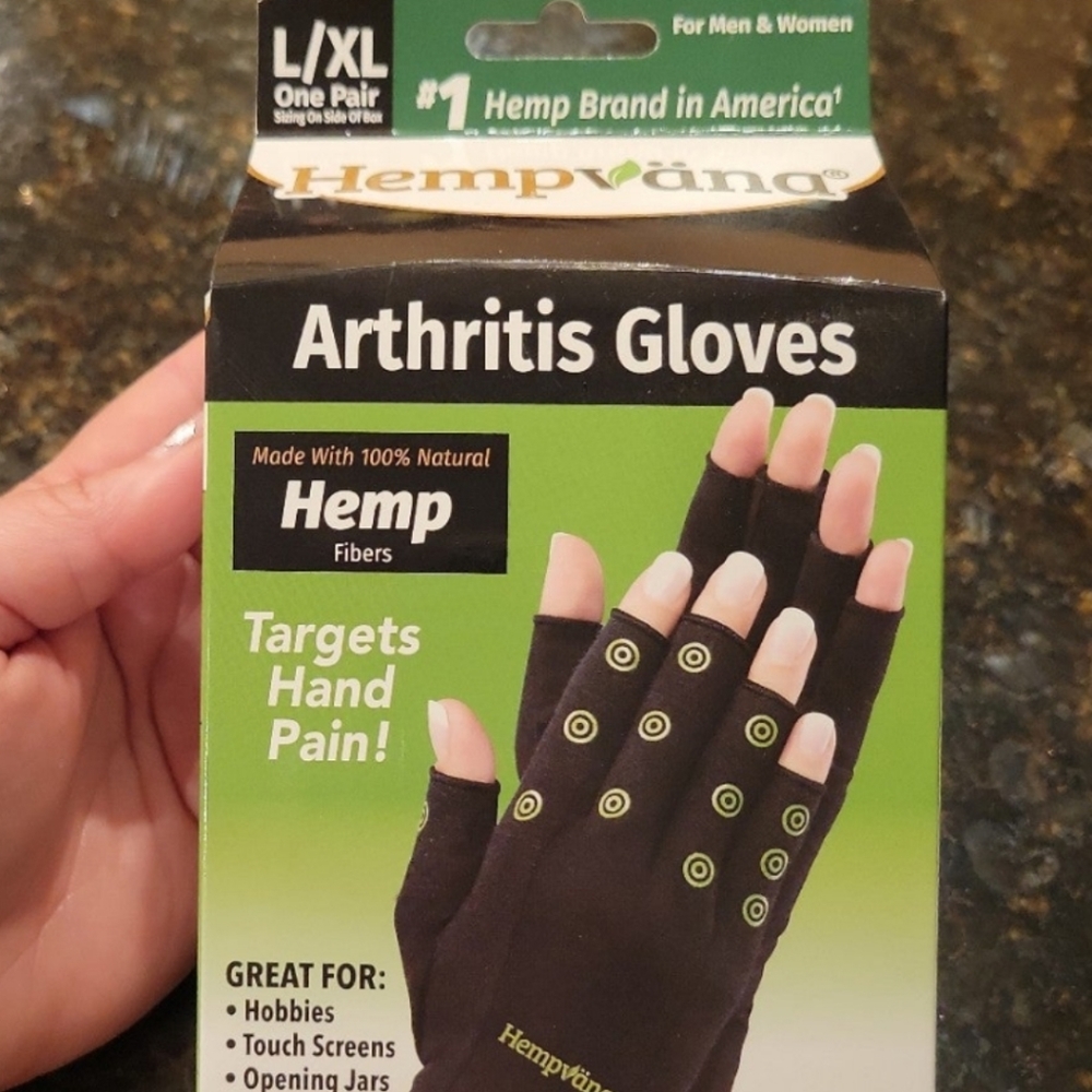 1 set NEW Hempvana Gloves Hemp L/XL